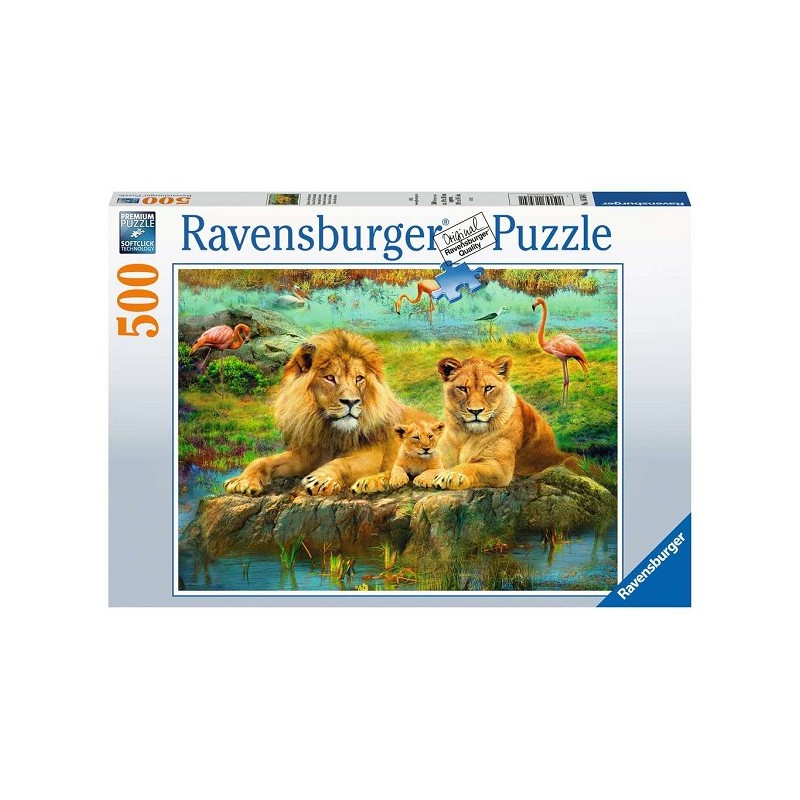 Ravensburger Puzzle Lions dans la savane 500 pièces
