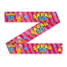 Paperdreams Party Tape - Sarah 50 jaar cartoon