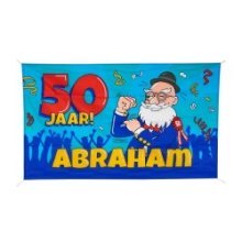 Paperdreams Gevel vlag XXL Abraham cartoon