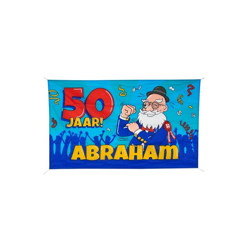Paperdreams Gevel vlag XXL Abraham cartoon