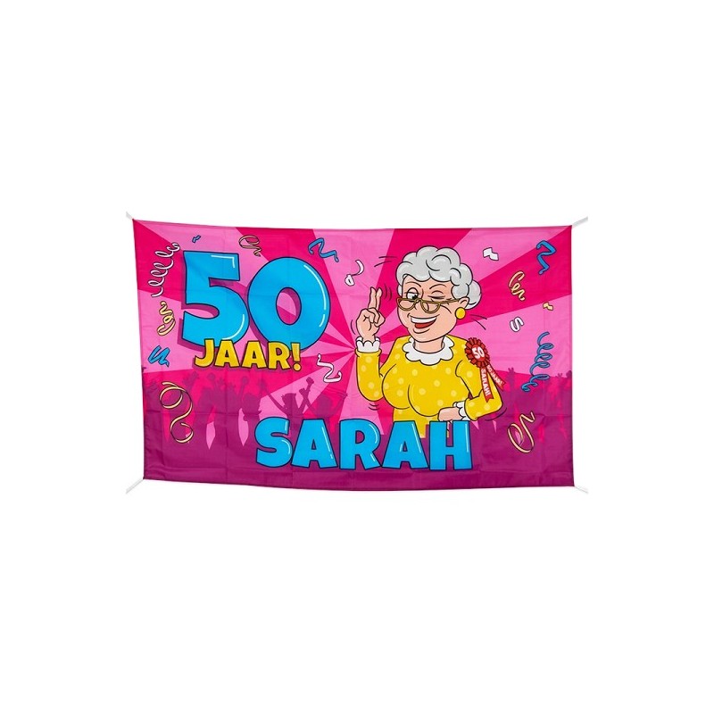 Paperdreams Gevel vlag XXL Sarah cartoon