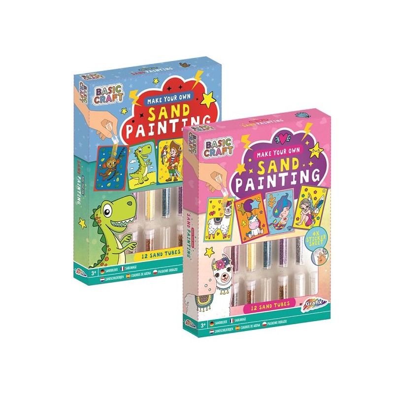 Grafix Zand Stickerset (4 vellen + 12 tubes zand)
