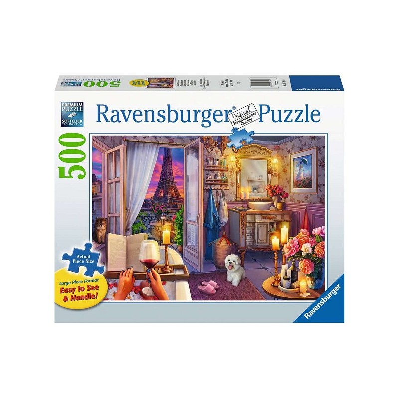 Ravensburger puzzel Cozy Bathroom 500 stukjes