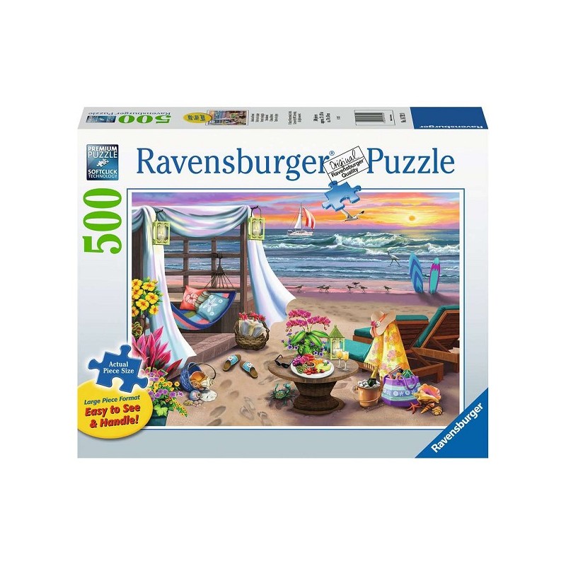 Ravensburger puzzel Cabana Retreat strandavond 500 stukjes
