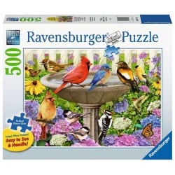 Puzzle Ravensburger Au bain d'oiseaux 500 pièces