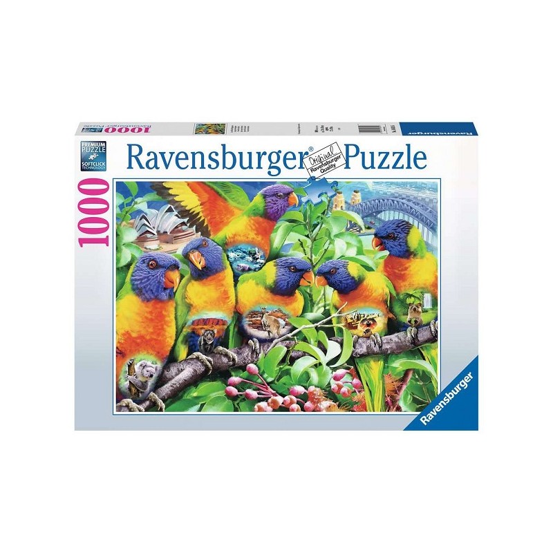 Puzzle Ravensburger Pays des loriquets 1000 pièces