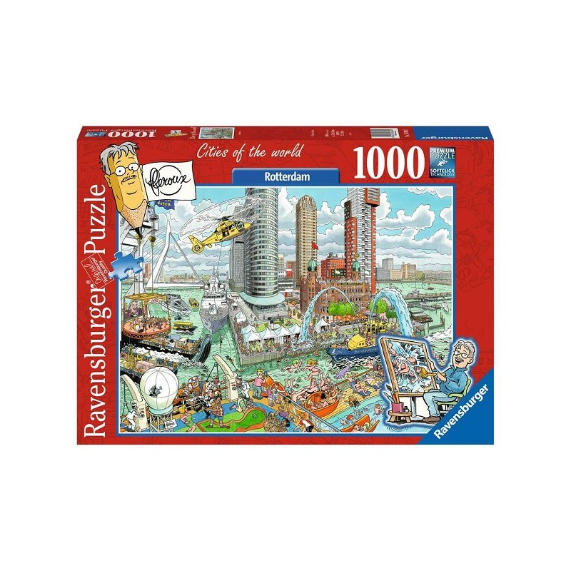 Ravensburger puzzel Fleroux Rotterdam 1000 stukjes