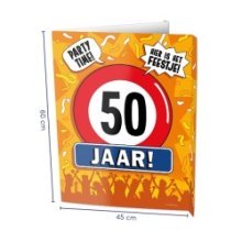 Paperdreams Window signs - 50 jaar 60x45cm