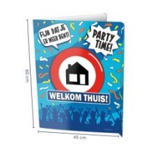 Paperdreams Window signs - Welkom thuis 60x45cm