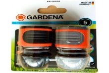 Gardena Slangstuk+waterstop 1/2" - 5/8"