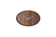 Horloge murale aspect bois Ø25cm