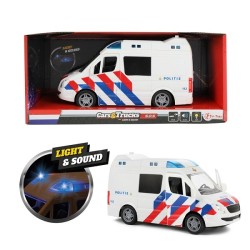 Toi Toys Cars&Trucks Friction de bus de police avec lumière et son 21cm