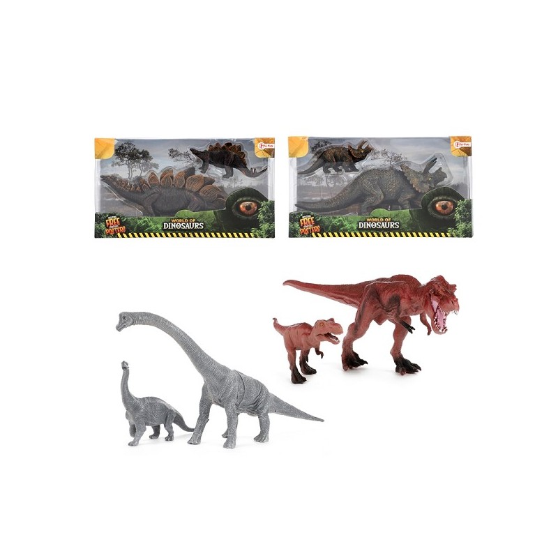 Toi Toys Monde des Dinosaures Mère avec enfant dino