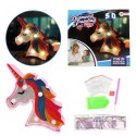 Toi Toys Peinture diamant Lampe Licorne 17x16cm