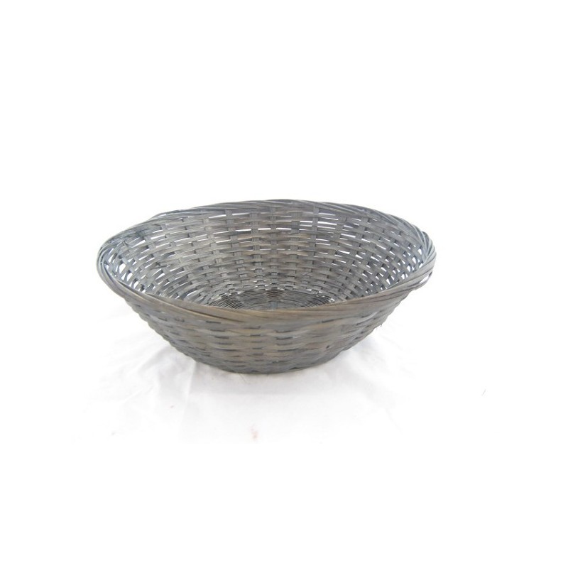 Broodmand bamboe antraciet Ø30x9cm