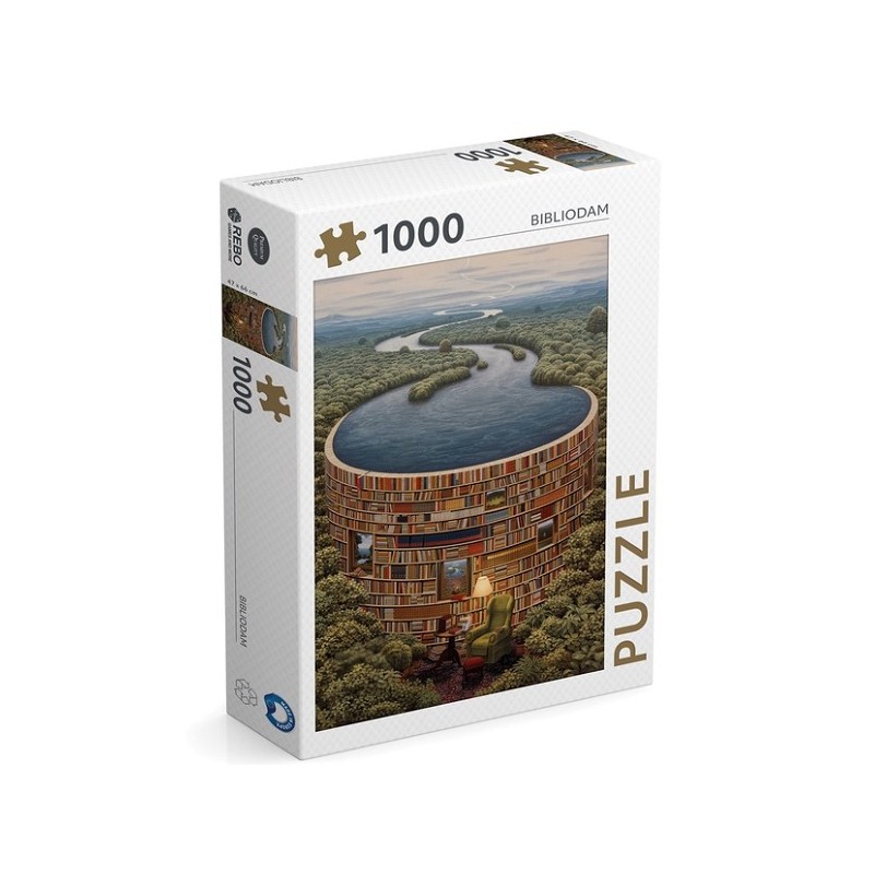Puzzle Rebo Bibliodam 1000 pièces