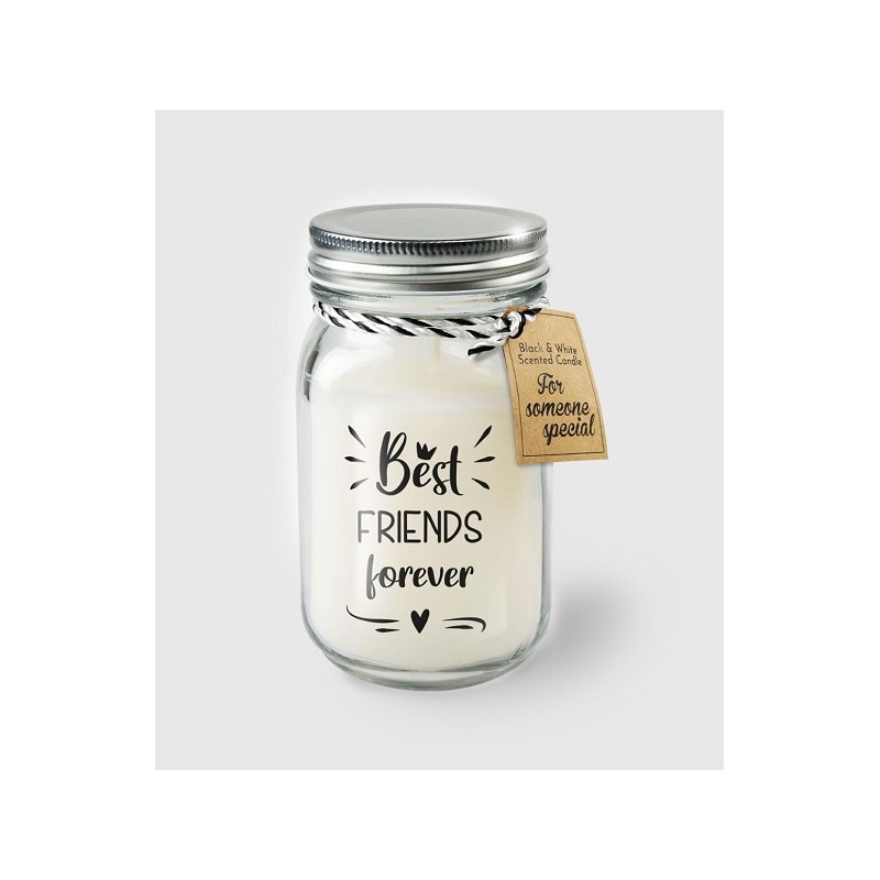 Paperdreams Black & White scented candles - Best friends