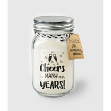 Paperdreams Black & White Scented Candles - Cheers