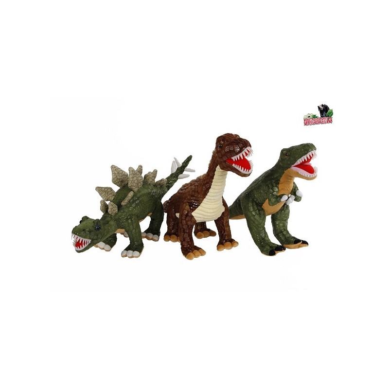 DinoWorld dinosaurus pluche met plastic tanden 50-60cm