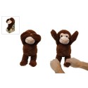 Peluche singe Coucou avec 2 bras mobiles 33cm