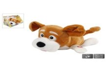 Peluche chien à rouler avec son 28 cm avec piles