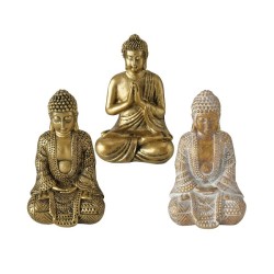Boltze Home figurine Javen Bouddha polyrésine H10cm doré