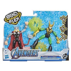 Hasbro Marvel Avengers Bend N Flex Thor contre Loki