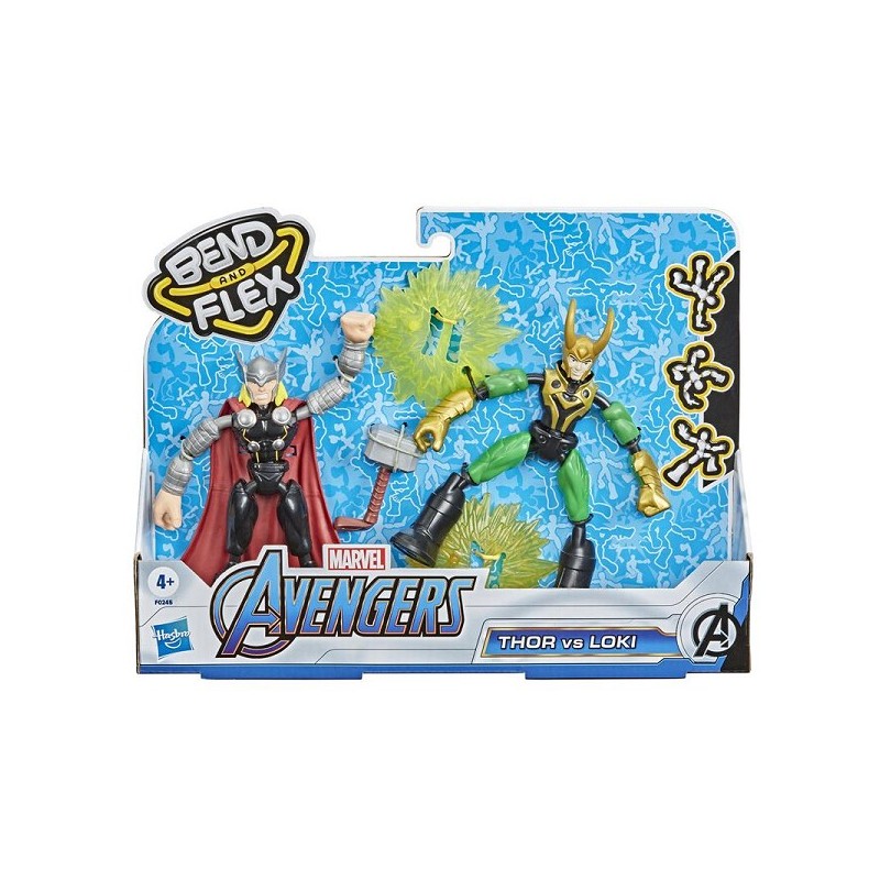 Hasbro Marvel Avengers Bend N Flex Thor contre Loki