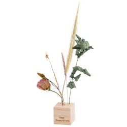 Esschert Design Bloemen en kruiden standaard hout 4x4cm ( exclusief bloemen )