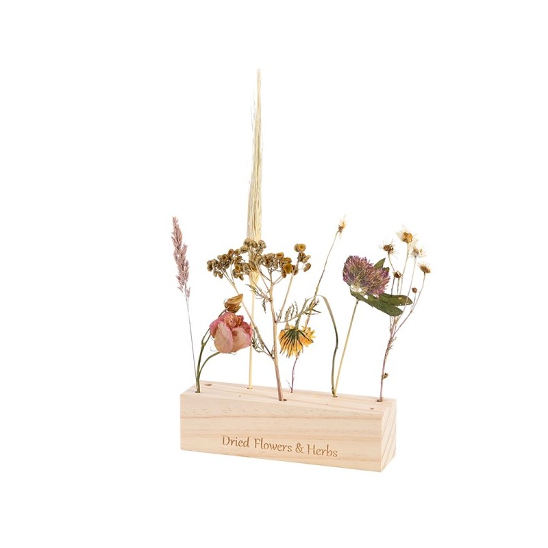 Esschert Design Fleurs et herbes bois standard 15x4x4cm (hors fleurs)