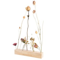 Esschert Design Fleurs et herbes bois standard 25x4x4cm (hors fleurs)