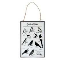 pEsscher Design Impression sur verre oiseaux de jardin 20x30cmbr/p