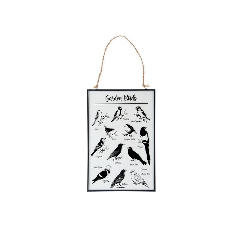 pEsscher Design Impression sur verre oiseaux de jardin 20x30cmbr/p