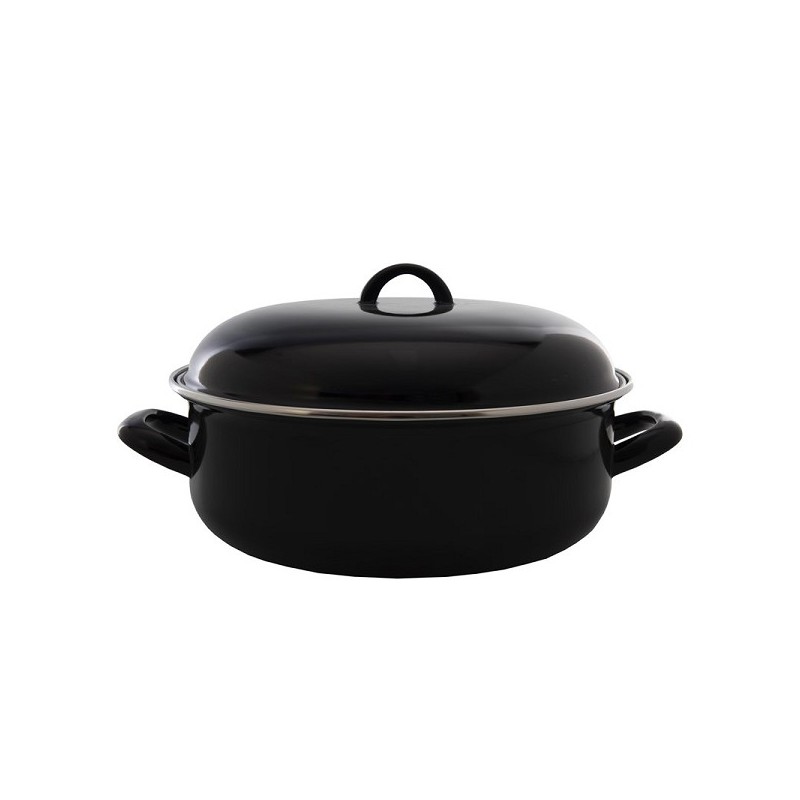 Braadpan emaille zware kwaliteit Ø28cm Inductie geschikt
