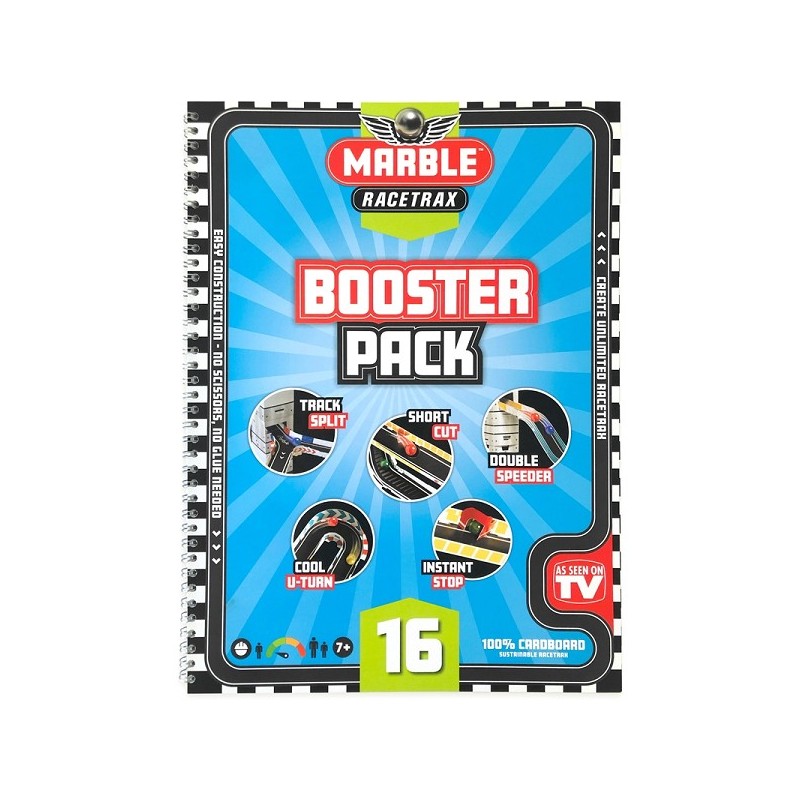 Marble Racetrax booster pack de piste de marbre Set de base 16 feuilles 3m