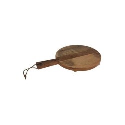 Planche à découper planche de service en bois de manguier Ø28x42,5cm