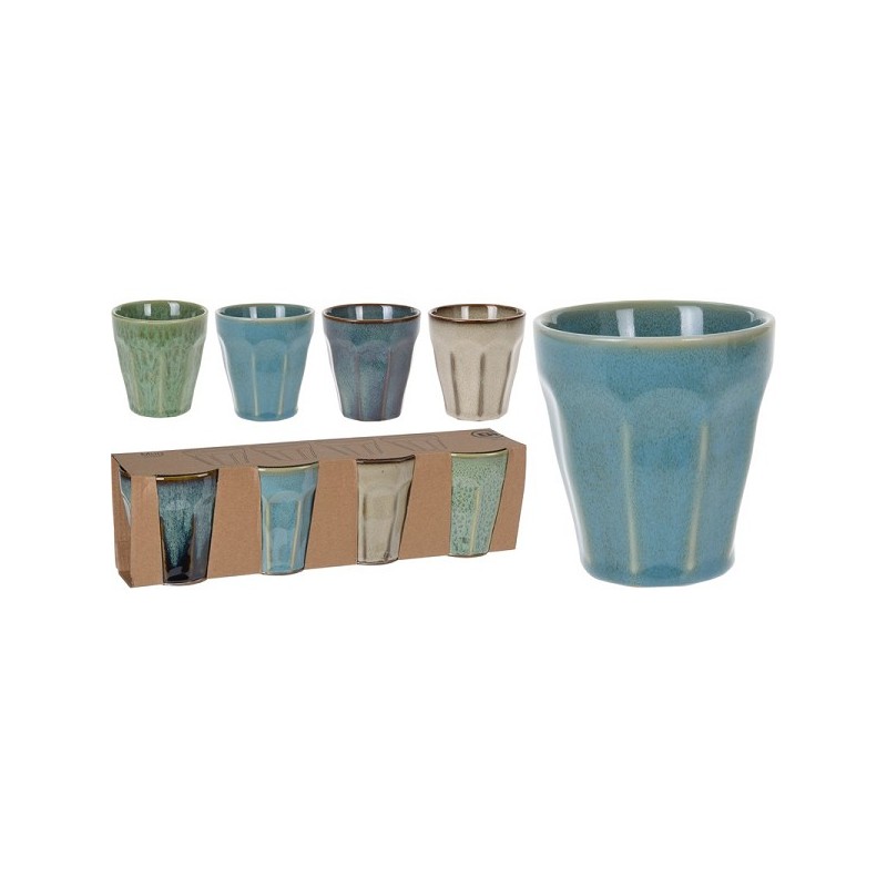 Beker porselein cappuccino 25cl set a 4 stuks