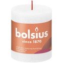 Bolsius Shine Collection Rustiek stompkaars 80/68 Cloudy White- Wolkenwit