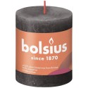 Bolsius Bougie bloc rustique 80/68 Gris orageux-Gris tempête