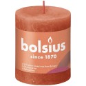 Bolsius Shine Collection Bougie bloc rustique 80/68 Orange Terreux - Orange Terreux