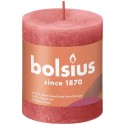Bolsius Shine Collection Rustiek stompkaars 80/68 Blossom Pink -Bloesem Roze