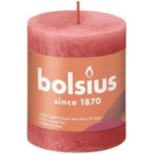 Bolsius Shine Collection Bougie bloc rustique 80/68 Blossom Pink - Blossom Pink