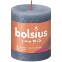 Bolsius Shine Collection Rustiek stompkaars 80/68 Twilight Blue- Schemerblauw