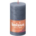 Bolsius Shine Collection Rustiek stompkaars 130/68 Shine Twilight Blue- Schemerblauw