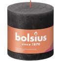Bougie pilier Bolsius Rustic 100/100 Stormy Grey - Gris tempête