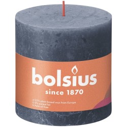 Bolsius Shine Collection Rustiek stompkaars 100/100 Twilight Blue- Schemerblauw
