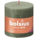 Bolsius Rustiek stompkaars 100/100 Fresh Olive- Fris Olijf
