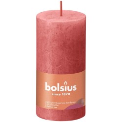 Bolsius Shine Collection  Rustiek stompkaars 100/50 Blossom Pink -Bloesem Roze