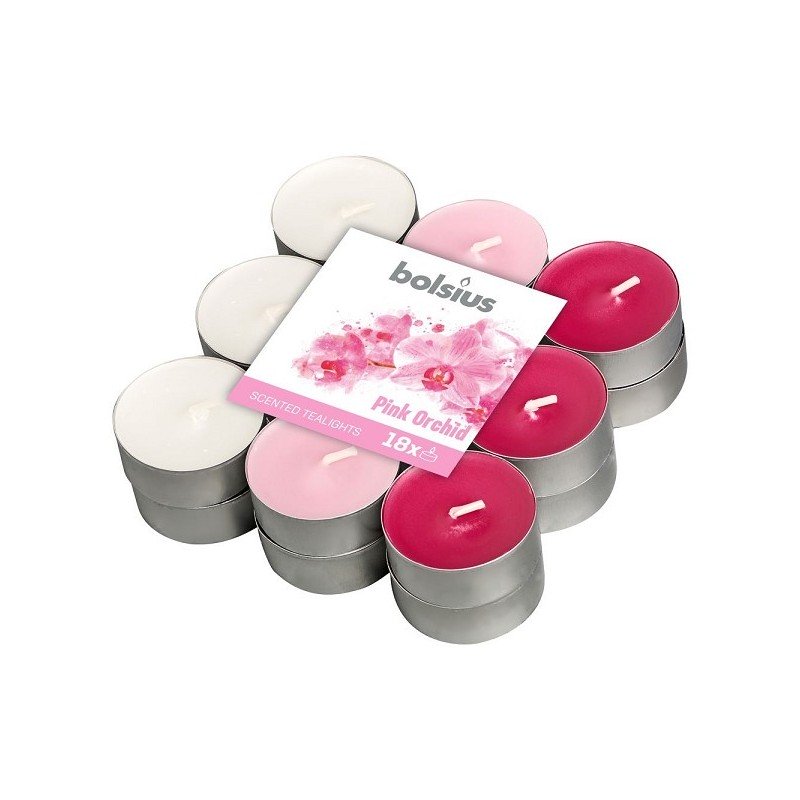 Bolsius Geurtheelicht 4u 18 stuks Pink Orchid
