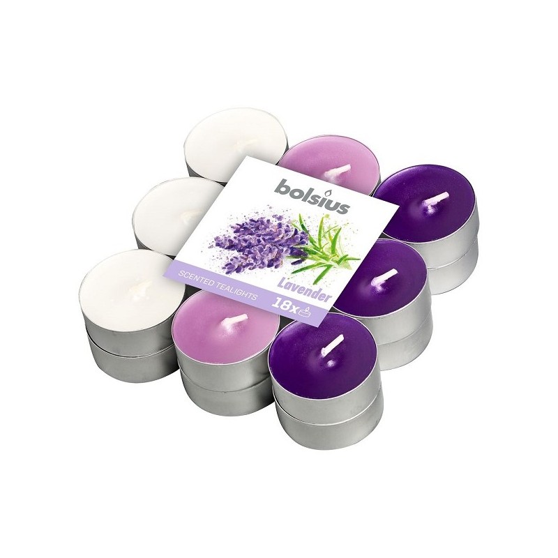 Bolsius Geurtheelicht 4u 18 stuks Lavender